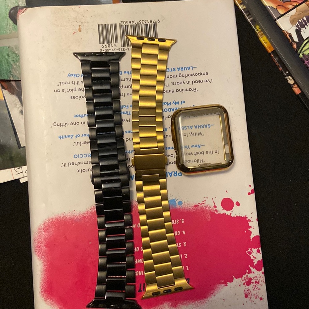 Two Apple Watch bands.